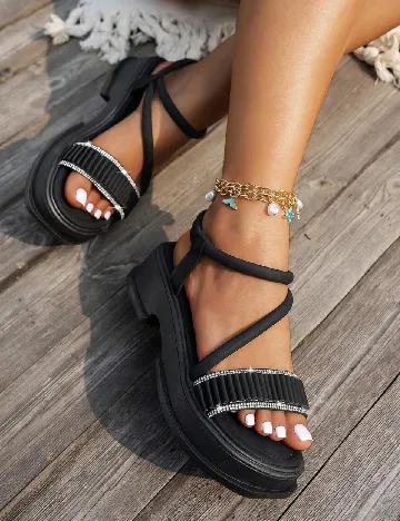 Sandale SHEIN, negru