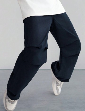 Pantaloni Shein Kids, bleumarin