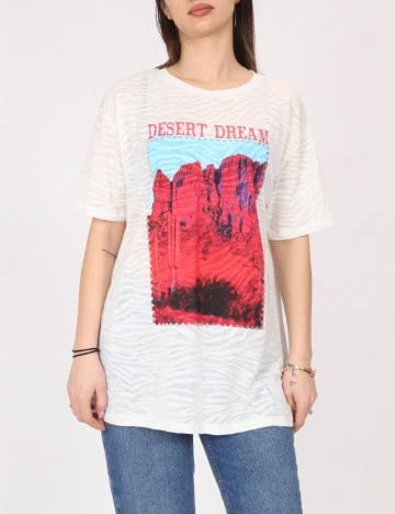 Tricou Oversize River Island, alb