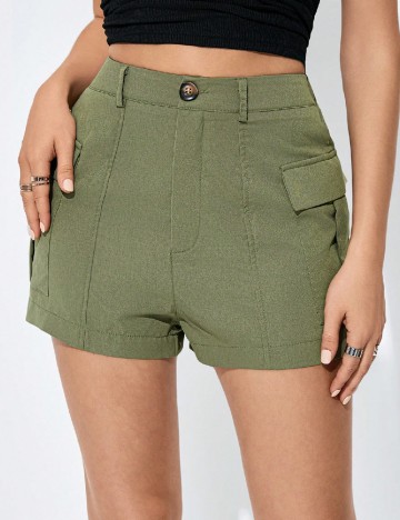 Pantaloni scurti SHEIN, verde