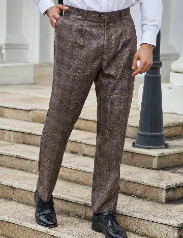 Pantaloni SHEIN Plus Size Men, maro