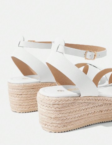 Sandale SHEIN, alb