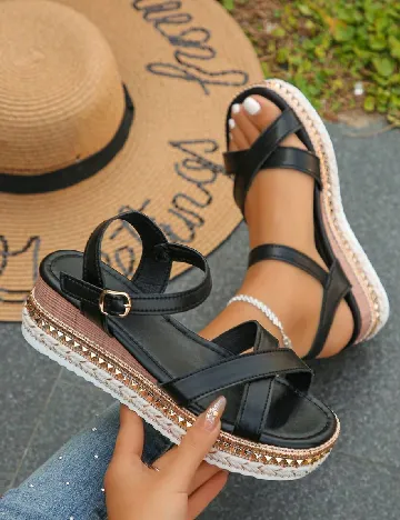 Sandale SHEIN, negru