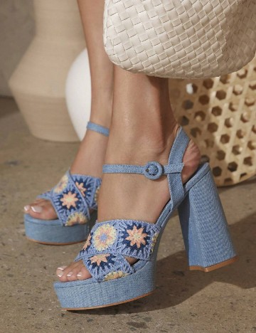 Sandale SHEIN, albastru
