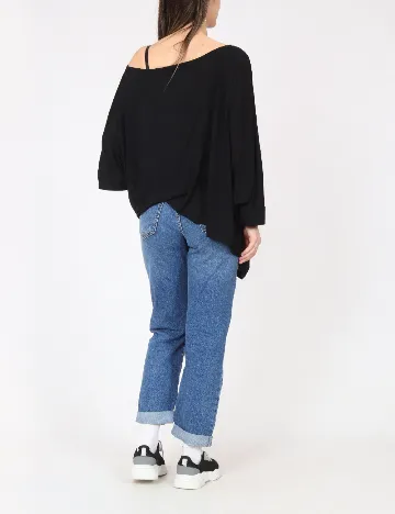 Bluza Oversize River Island, negru