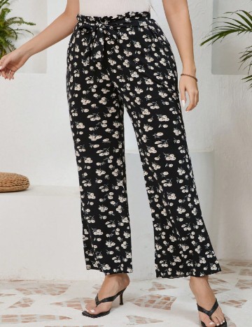 Pantaloni SHEIN CURVE, negru