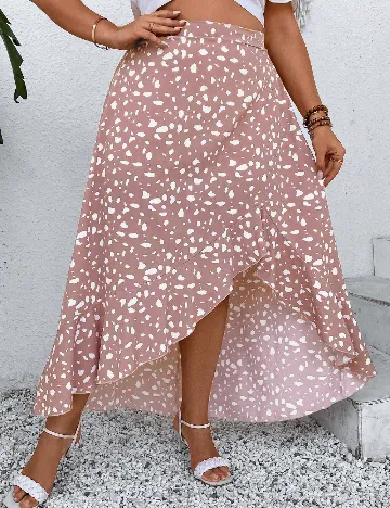 Fusta SHEIN CURVE, roz