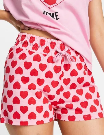 Pijama Threadbare, roz