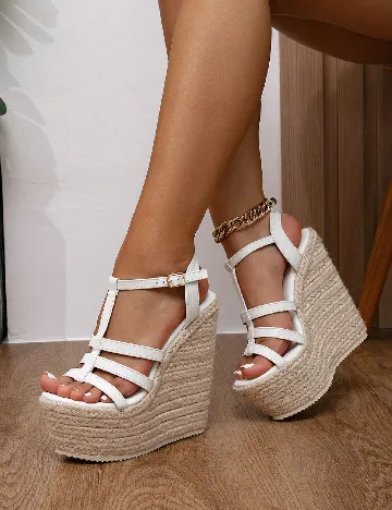 Sandale SHEIN, alb