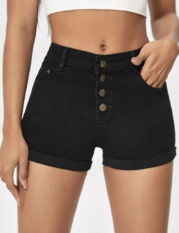 Pantaloni scurti SHEIN, negru