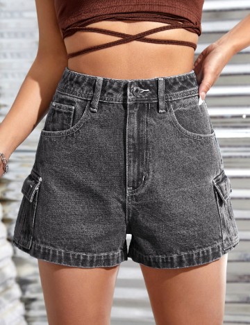 Pantaloni scurti SHEIN, gri