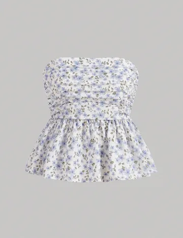 Top SHEIN CURVE, floral print