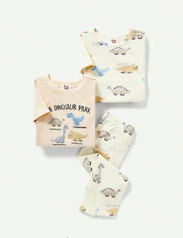 Pijama Shein Kids, crem