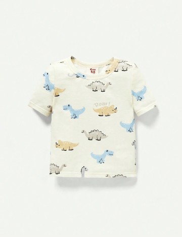 Pijama Shein Kids, crem