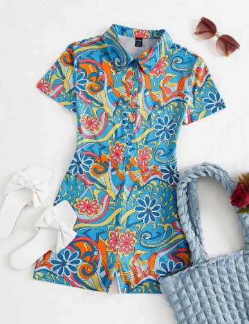 Salopeta SHEIN, mix culori