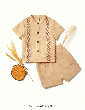 Compleu Shein Kids, crem