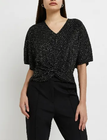 Bluza River Island, negru