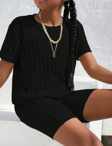 Compleu Shein Kids, negru