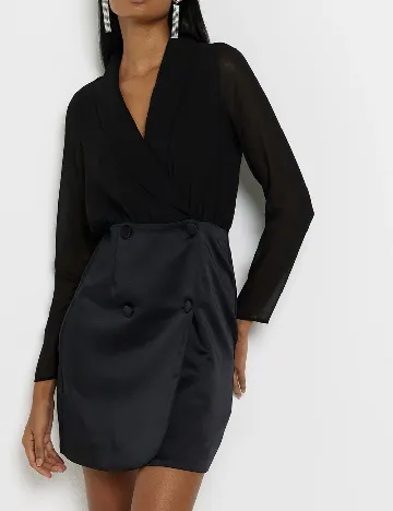 Rochie scurta River Island, negru