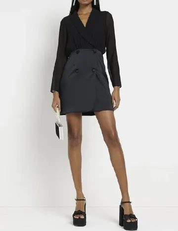 Rochie scurta River Island, negru