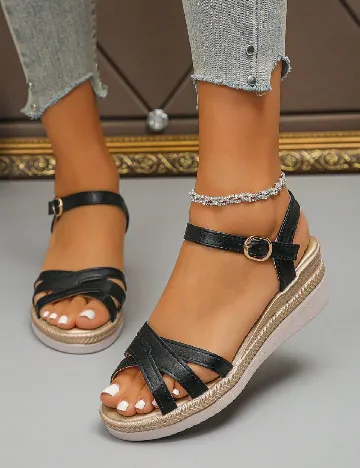 Sandale SHEIN, negru