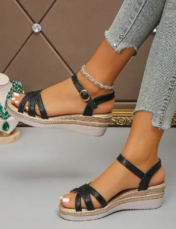 Sandale SHEIN, negru