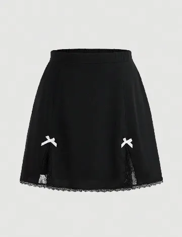 Fusta SHEIN CURVE, negru