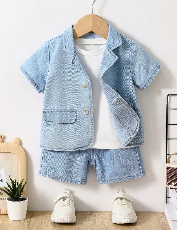 Compleu Shein Kids, albastru