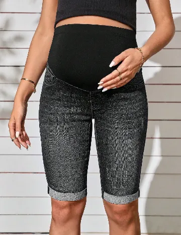 Pantaloni scurti SHEIN Maternity, gri