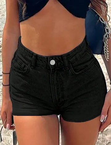 Pantaloni scurti SHEIN, negru