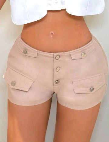 Pantaloni scurti SHEIN, bej