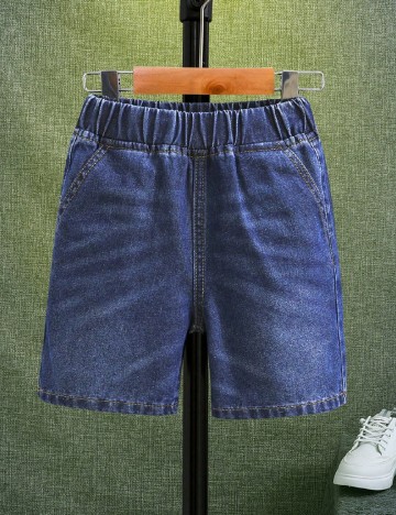 Pantaloni scurti Shein Kids, albastru