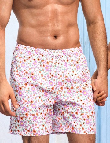 Short de baie SHEIN, floral print