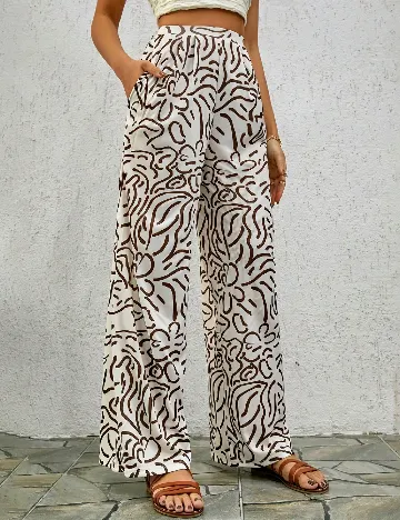 Pantaloni SHEIN, alb