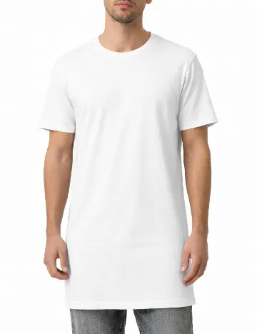 Tricou Oversize Bershka, alb