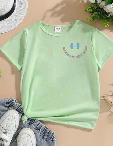 Tricou Shein Kids, verde