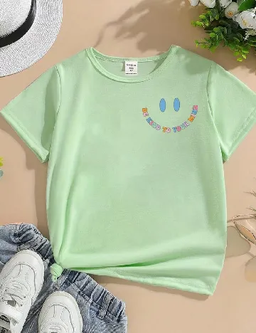 Tricou Shein Kids, verde