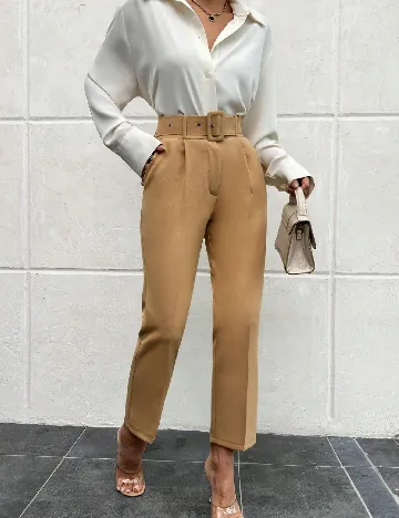 Pantaloni SHEIN, maro