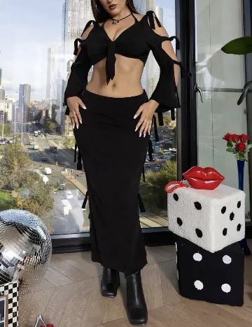 Fusta Labelrail x Holly Marston, negru