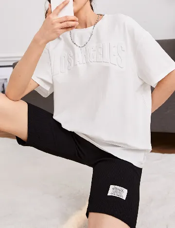 Tricou Shein Kids, alb