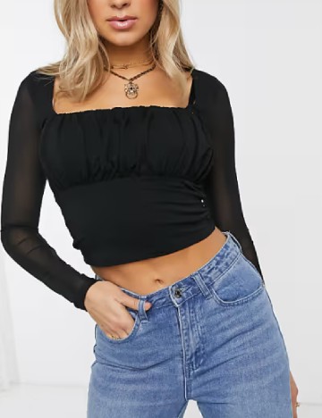 Top ASOS, negru