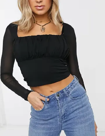 Top ASOS, negru