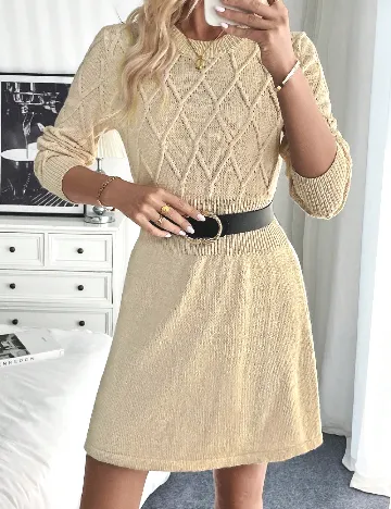 Rochie scurta SHEIN, bej