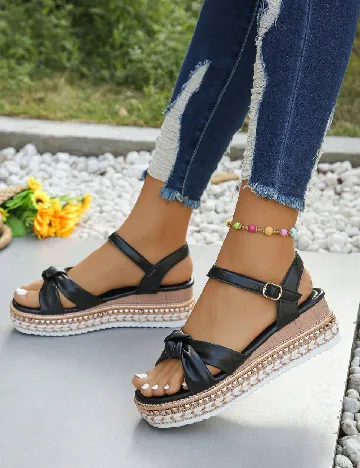 Sandale SHEIN, negru