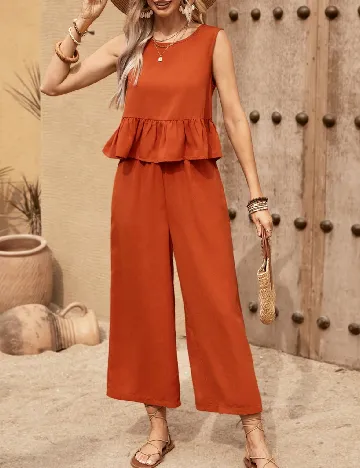 Compleu SHEIN, caramiziu