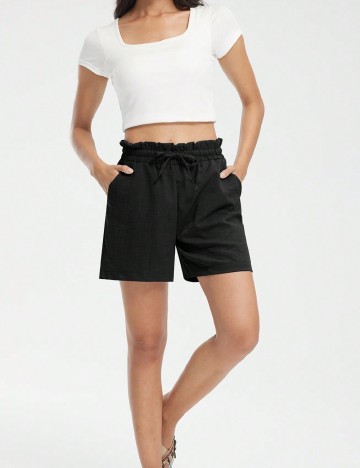 Pantaloni scurti SHEIN, negru