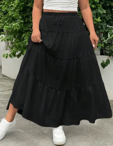 Fusta SHEIN CURVE, negru