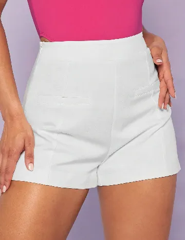 Pantaloni scurti SHEIN, alb