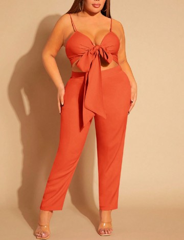 Compleu SHEIN CURVE, portocaliu