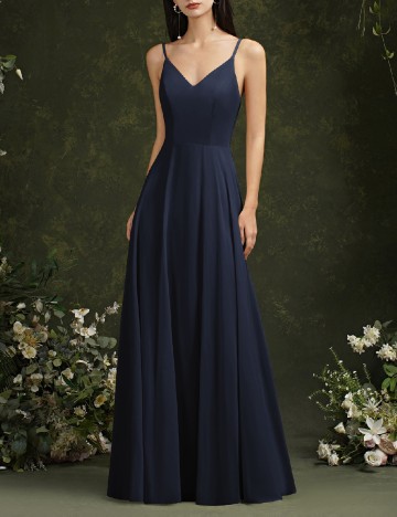 Rochie lunga Baby Online Dress, bleumarin inchis